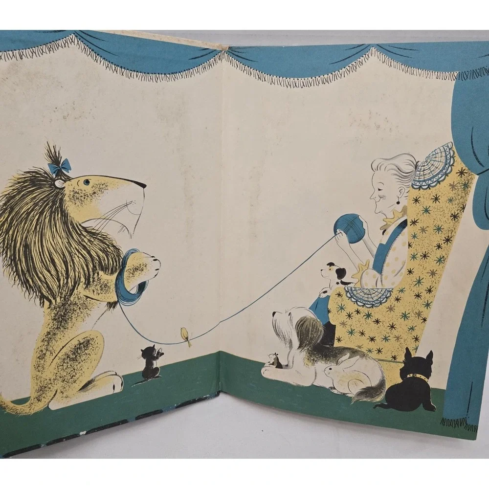 Miss Lollipop's Lion Judy Varga 1963 Vintage Childrens Hardcover‎ Weekly Reader